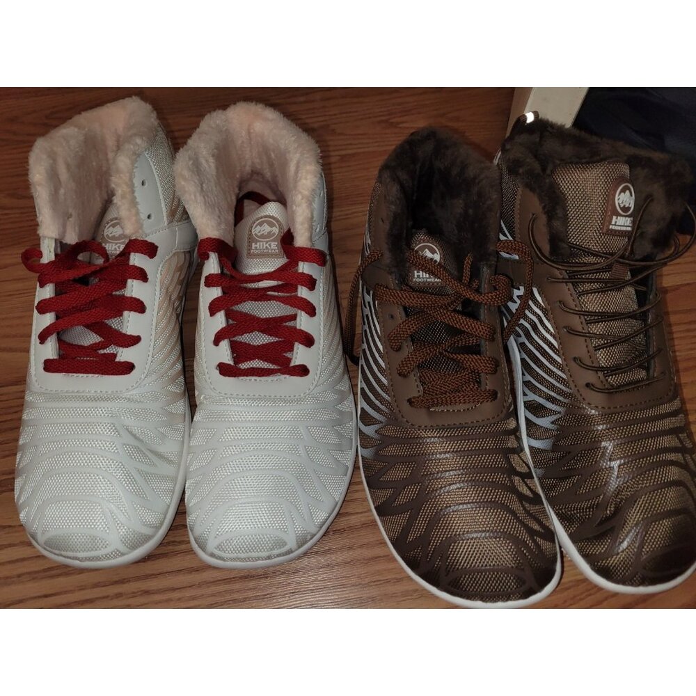 Lot 2 HIKE Footwear Sz 42 Unisex Lined Brown White Boots/Sneakers Shoes NEW